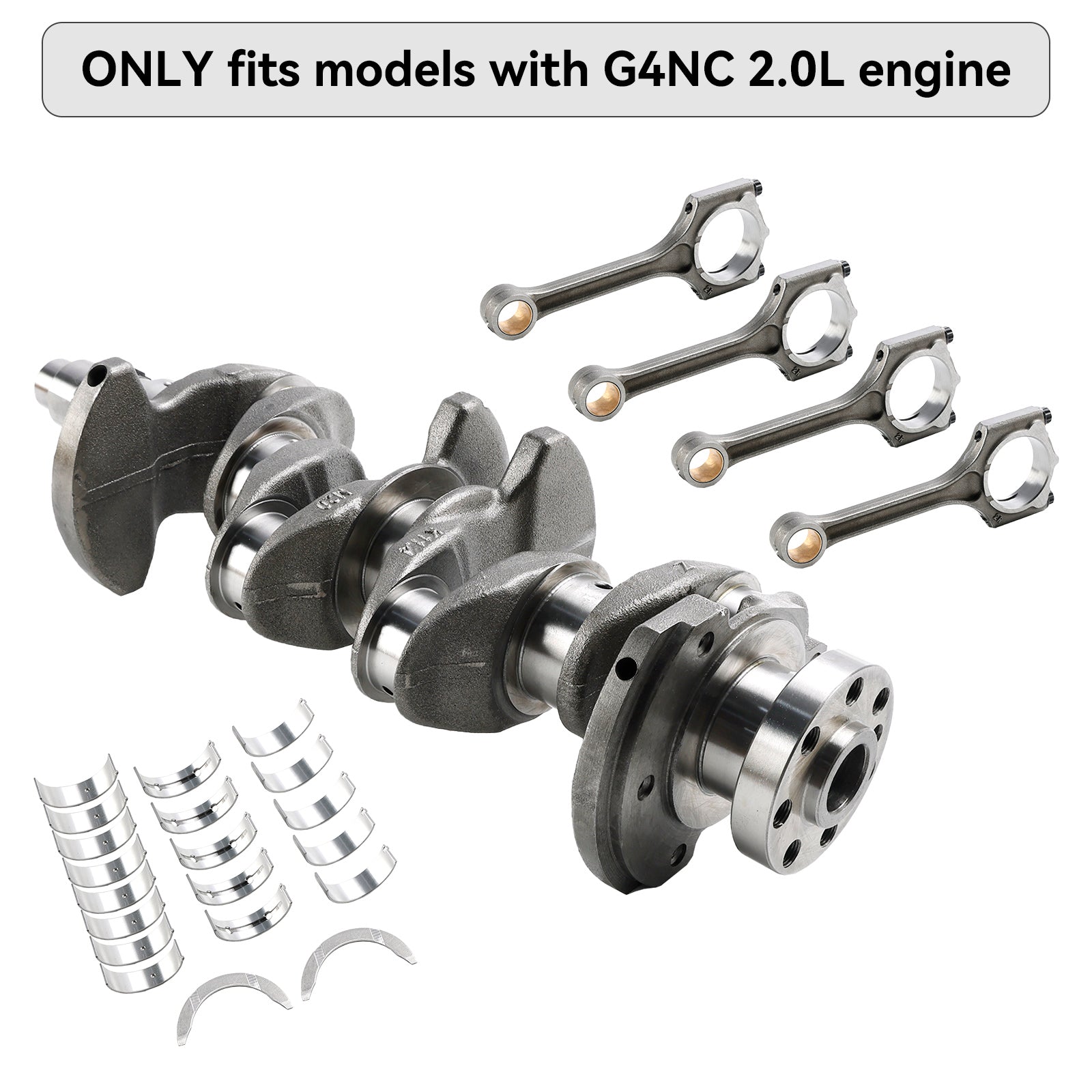 2014–2020 Hyundai Creta (GS) G4NC Crankshaft Conrod Main & Rod Bearing Kit 23110-2E501