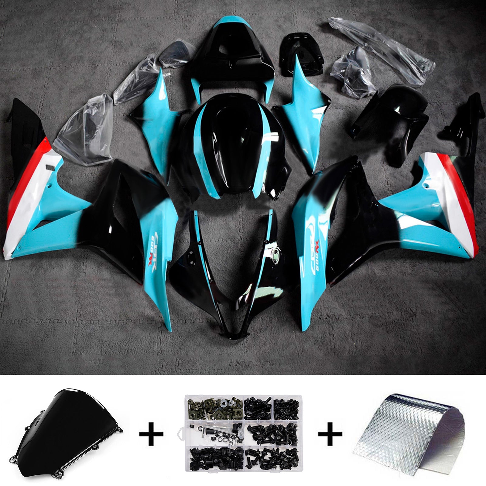 Injection Fairing Kit Bodywork Plastic ABS For Honda CBR600RR 2007-2008 F5