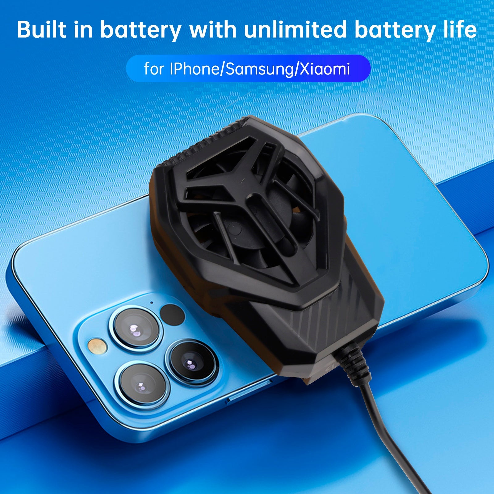 S-01 Mobile Phone Heatsink Cooling Air Heatsink Back Clip Cooling Radiator