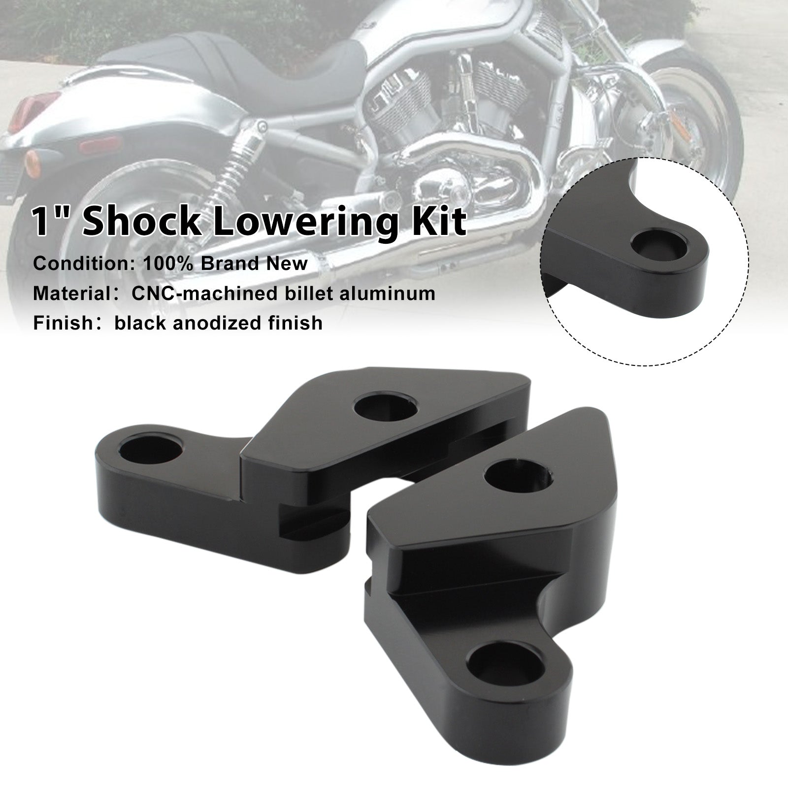 2007-2017 HARLEY VRSC V-ROD 1" Shock Lowering Kit