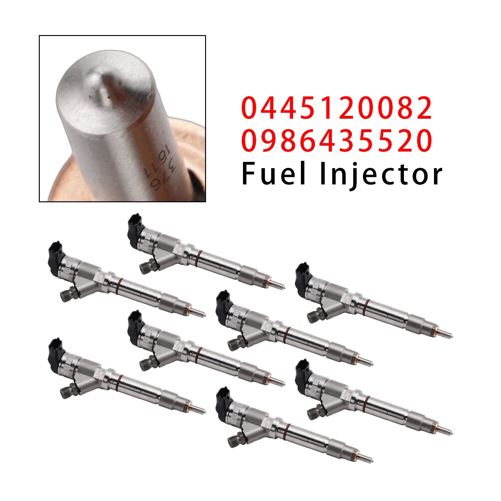 2007-2010 For GMC Chevy SIERRA 3500 HD 6.6L 8PCS Fuel Injector 0445120082