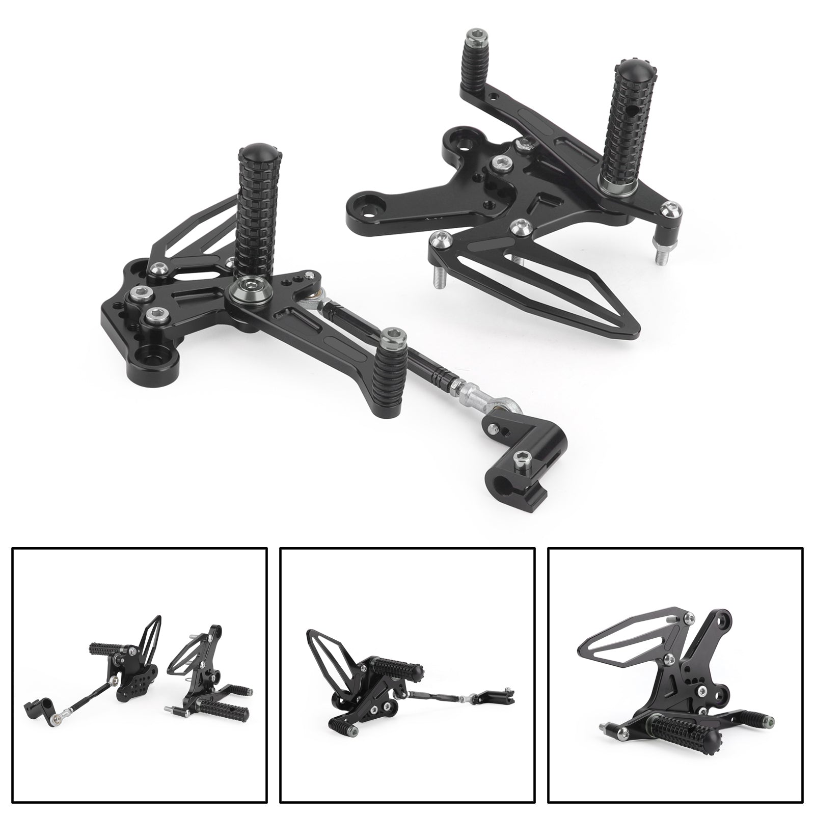 2018-2022 Kawasaki Ninja 250/400 Rearsets Adjustable Foot Pegs Rest Generic
