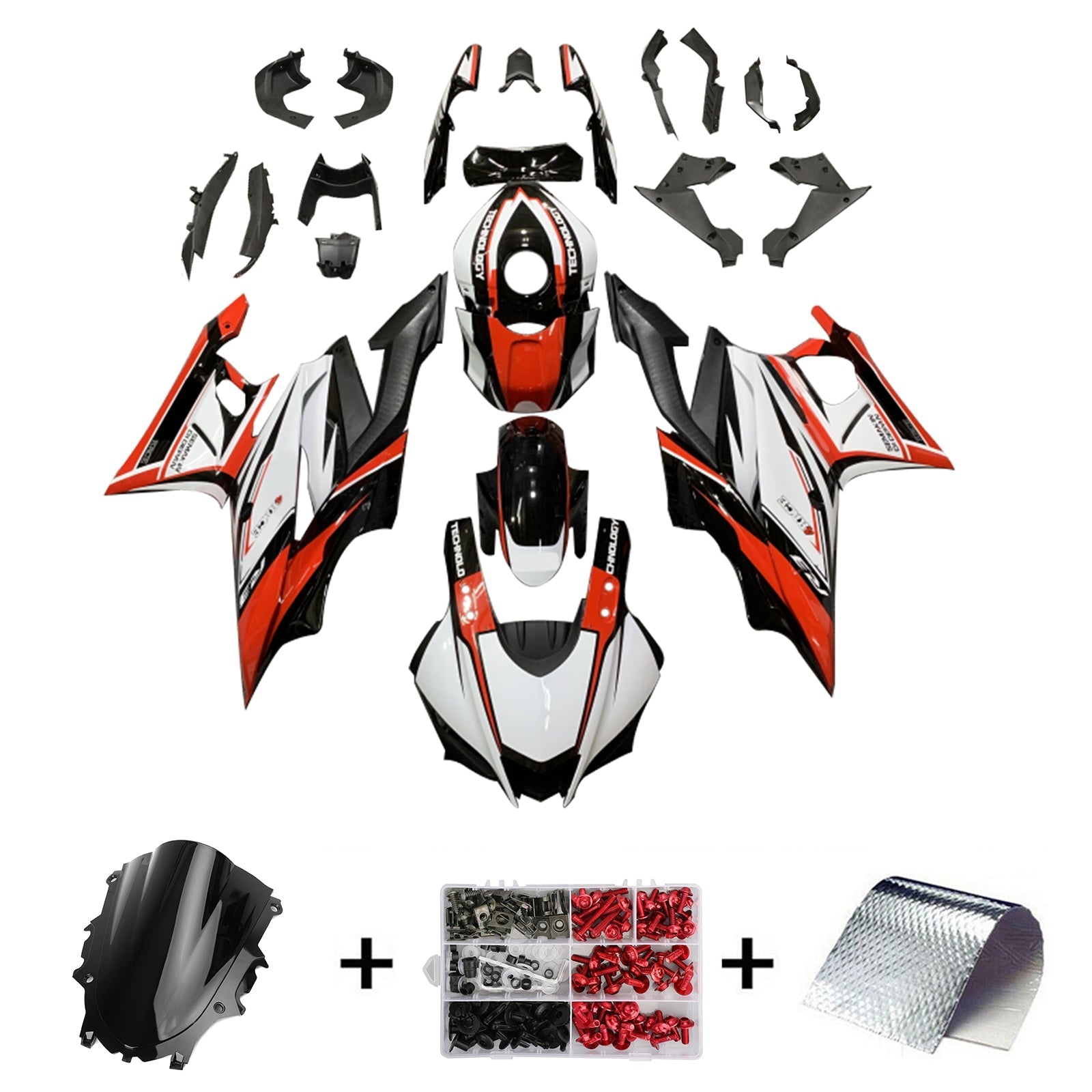 2019-2021 Yamaha YZF-R3 R25 Fairing Kit Bodywork Plastic ABS