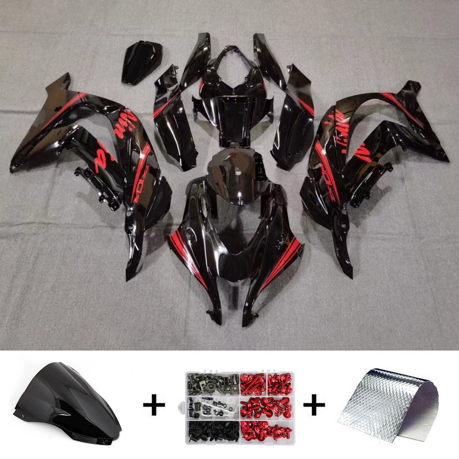 2016-2020 Kawasaki ZX10R Injection Fairing Kit Bodywork Plastic ABS#154