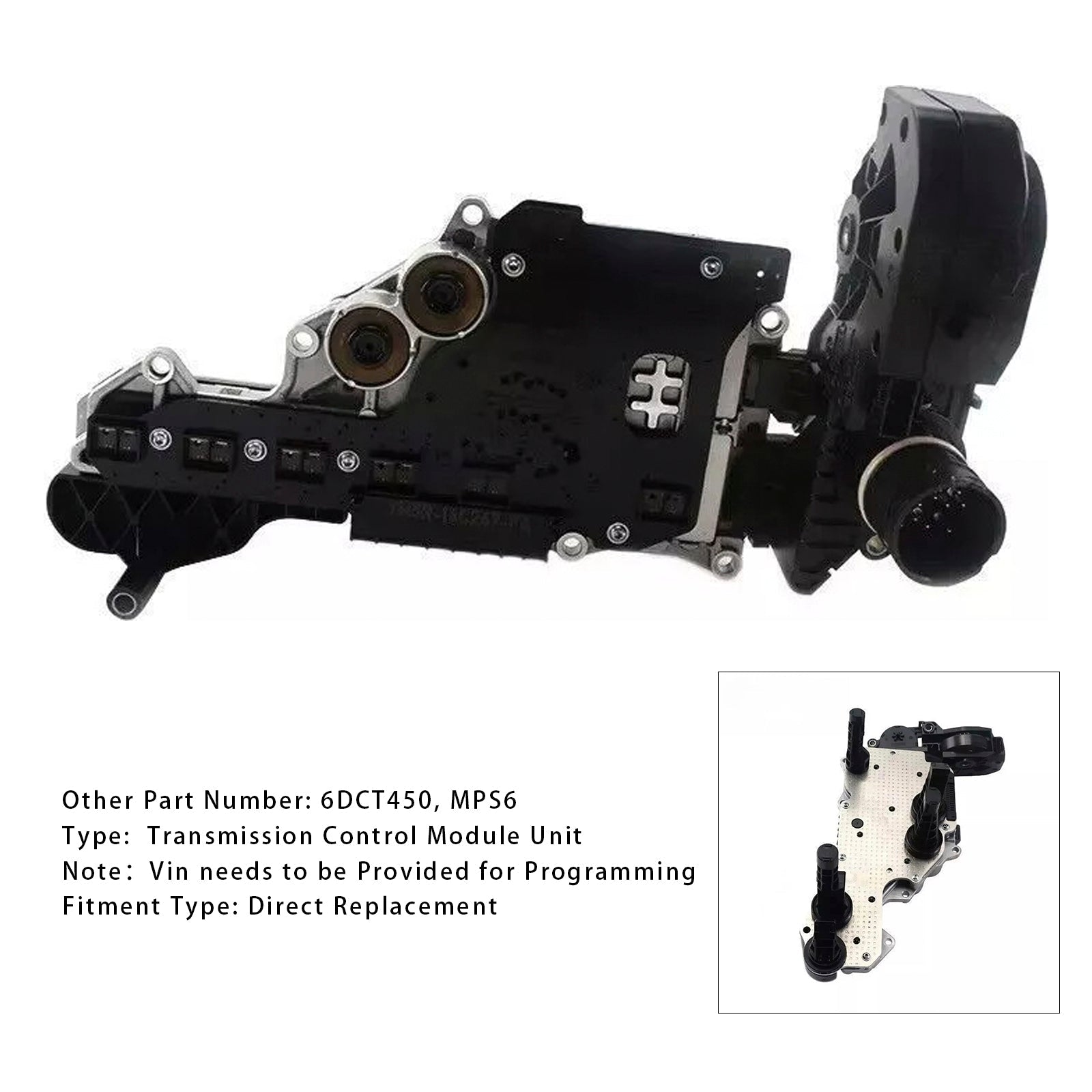 2009-2011 The S80 1.6 2.0 L 6DCT450 Transmission Control Module Unit MPS6 7M5R-14C247-FA 7M5R-14C247-FE