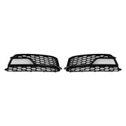 2013-2016 AUDI A5 S-Line S5 2PCS Front Fog Lamp Black Grille Grill