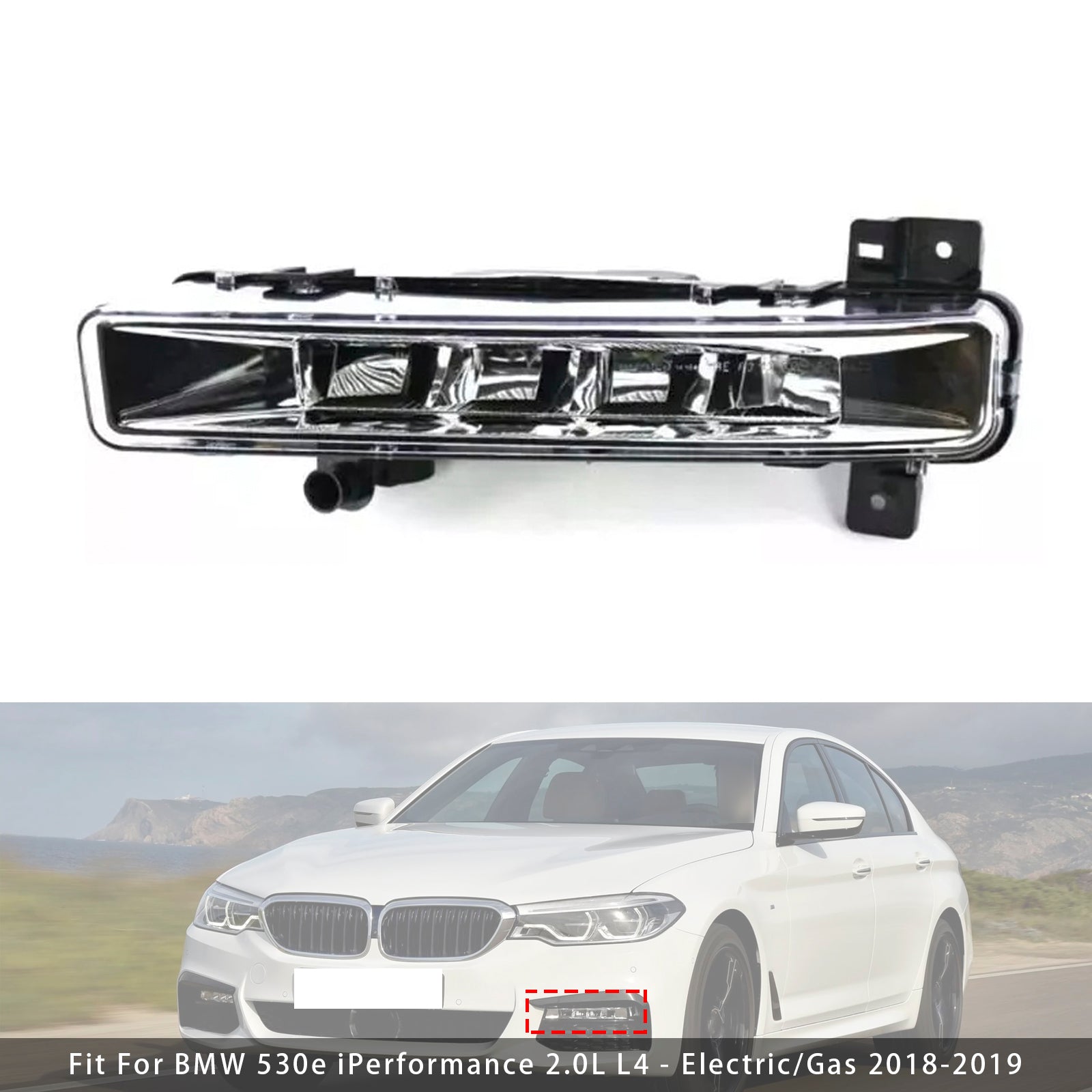 1 Pcs LED Front Left Fog Light For BMW 5 Series G30 G38 2017-2019 63177349131