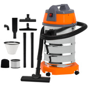 Wet Dry Blow Three Uses 10 Gallon 1200w 8 Peak Hp Stainless Steel Shop Vac Vacuum Cleaner Garage Portable Car Detailing For House Garage Workshop Car