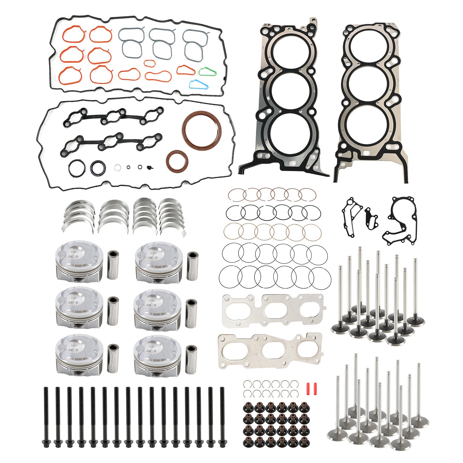 2013-2019 Hyundai Santa Fe 3.3L G6DH 3.3L Engine Rebuild Pistons Gaskets Bearings Kit 209103CP00