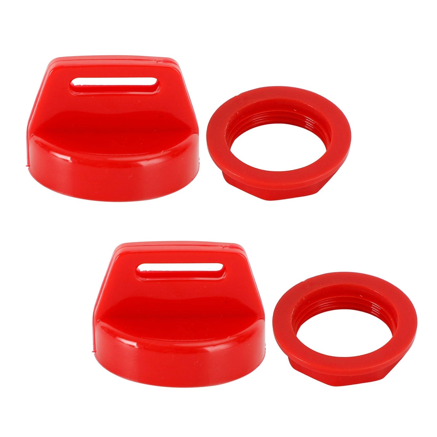 2 Pack Red Ignition Key Cover w/Nut For Polaris RZR XP 570 800 900 1000 5433534 Generic