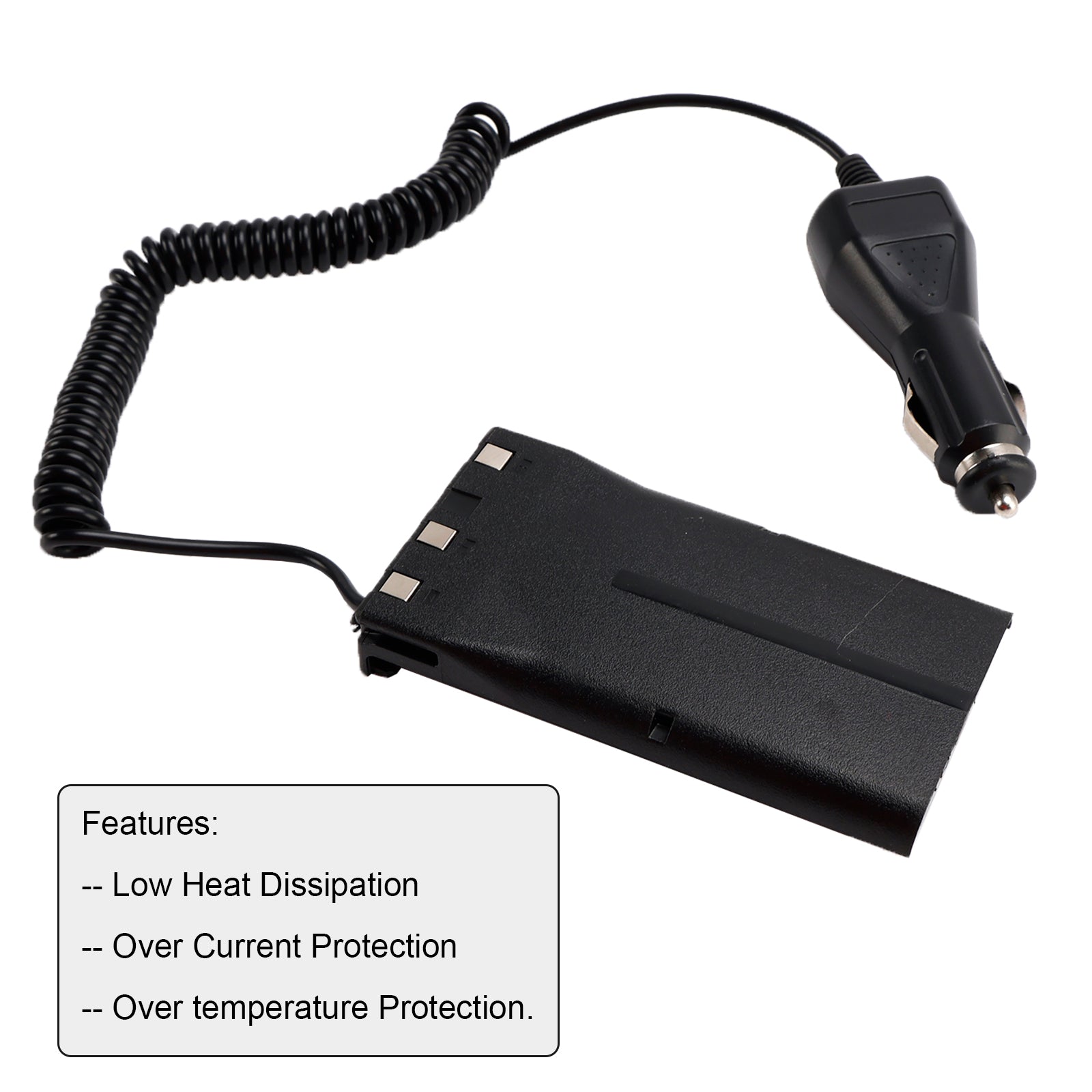 Car Charger Battery Eliminator Adapter For TK-480 TK-385 TK-280 TK-290 TK-380
