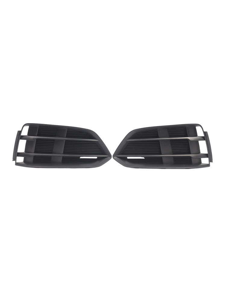 Black Front Bumper Fog Light Grille Grill Cover Bezel Fit Audi A5 2017-2019