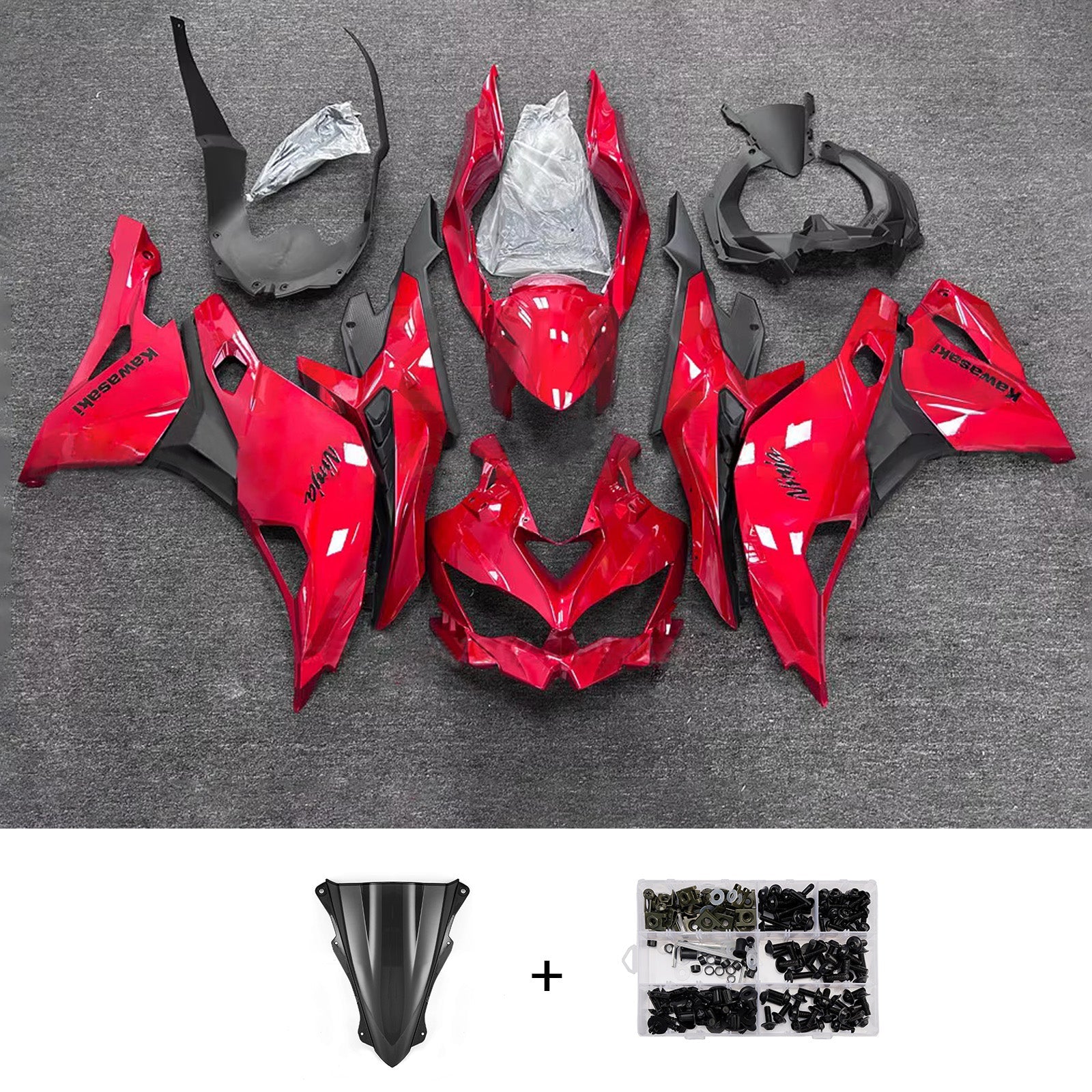 Injection Fairing Kit fit For Kawasaki Ninja ZX-25R ZX-4R ZX-4RR 2019-2025