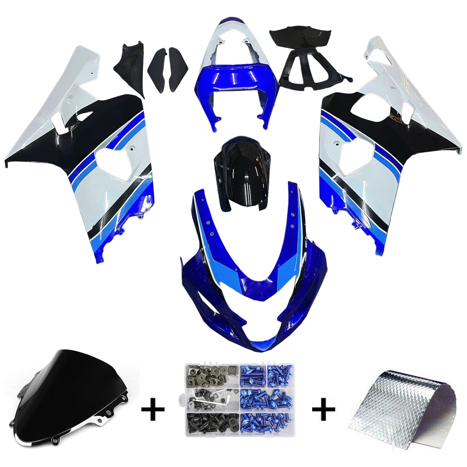 Injection Fairing Kit Bodywork Plastic ABS fit For Suzuki GSXR 600/750 2004-2005