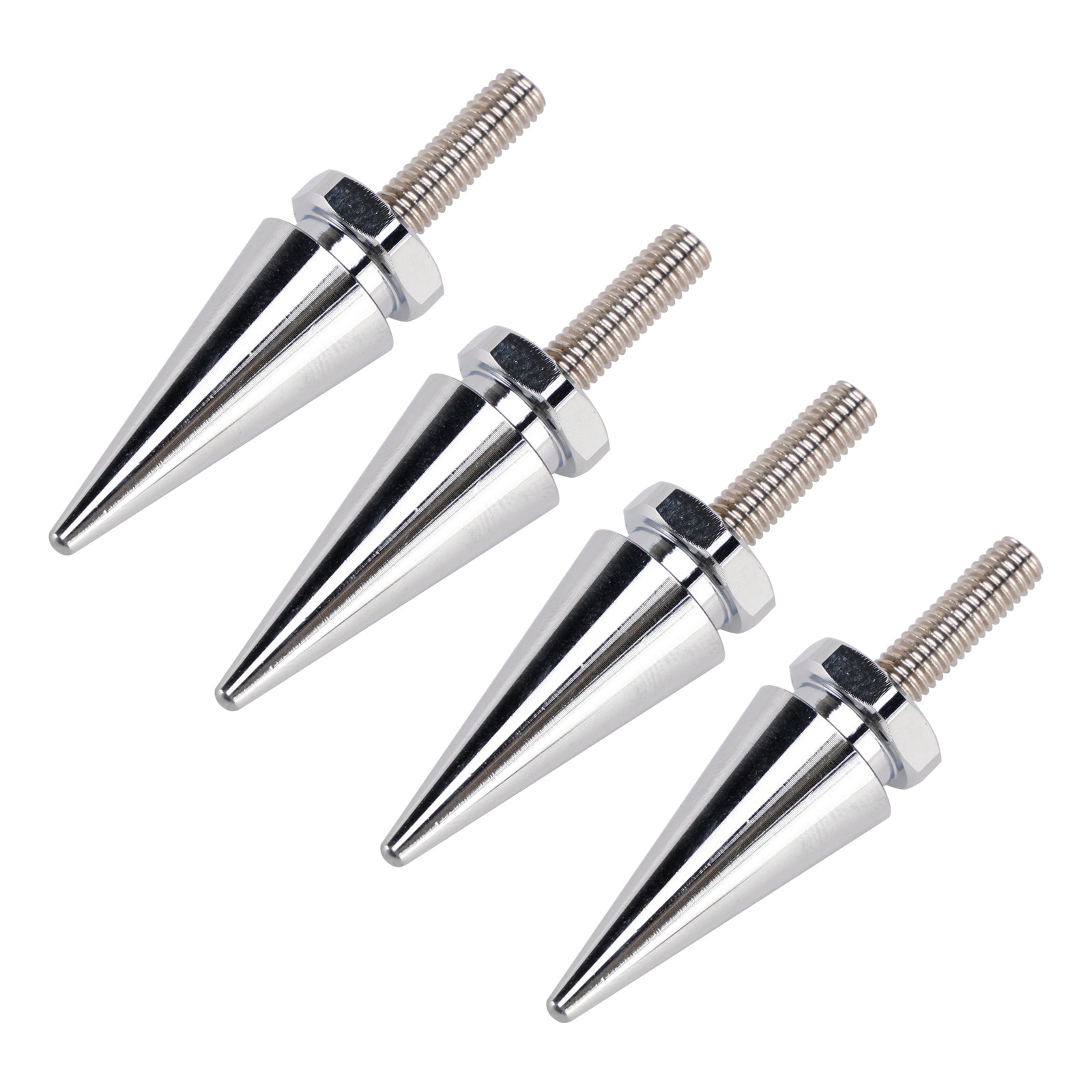 4pcs Spike Windshield Fairing Bolts in Silver For Touring Road Glide 2015-2025