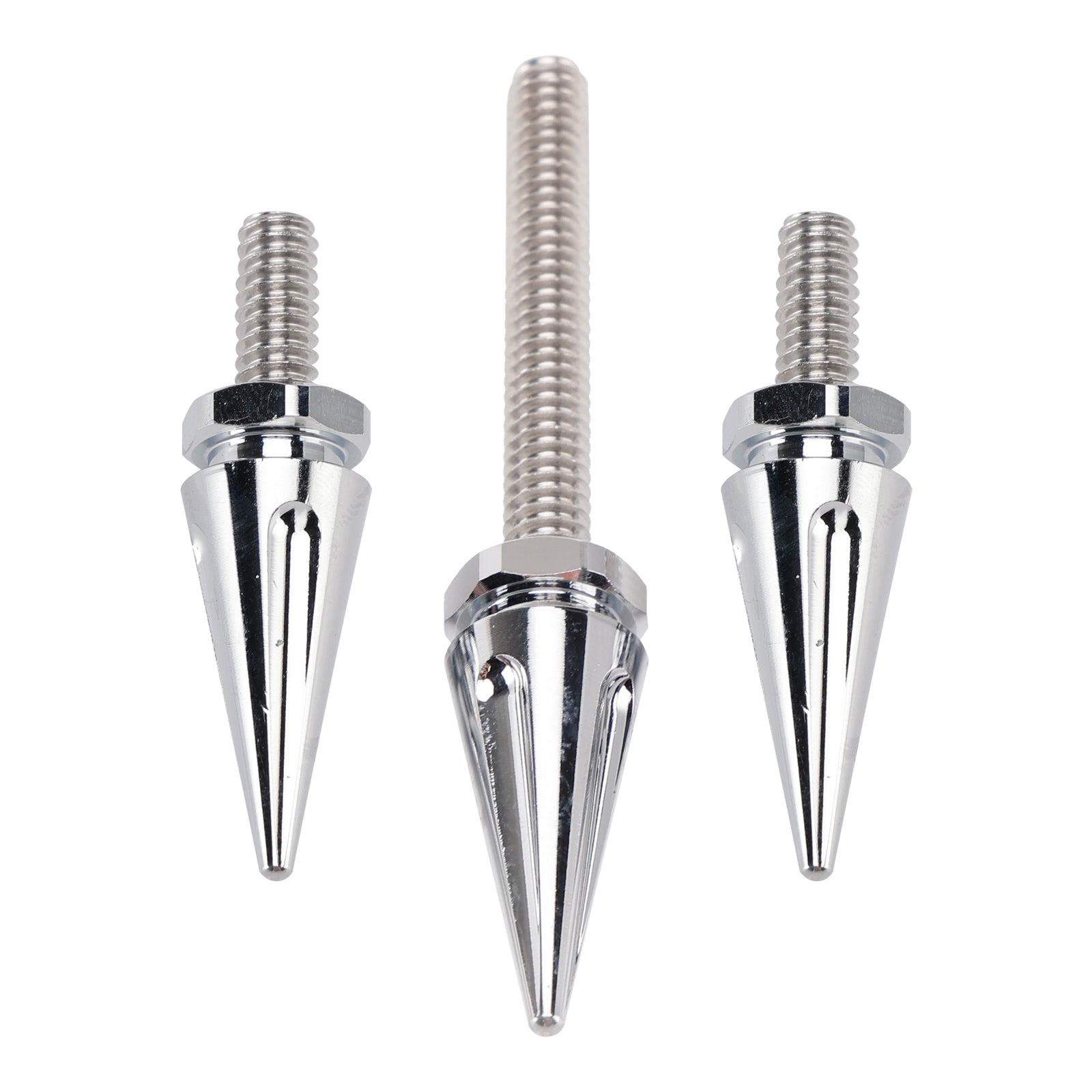 3x Silver Spike Windshield Bolts For Street Glide Electra Glide Touring '14-'25