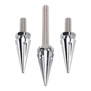 3x Silver Spike Windshield Bolts For Street Glide Electra Glide Touring '14-'25