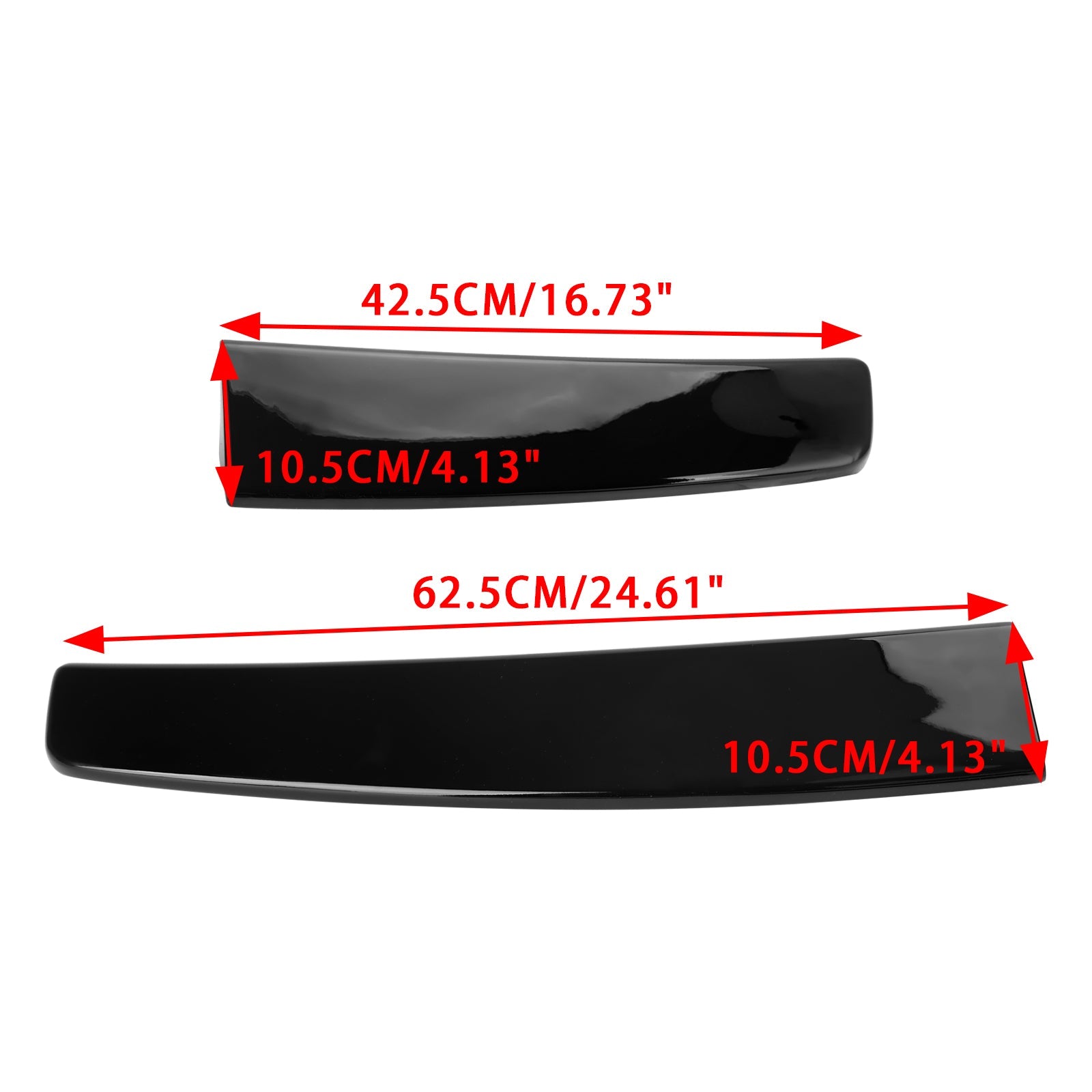 2005-2018 VW Caddy Maxi Gloss Black Rear Twin Barn Door Trunk Spoiler