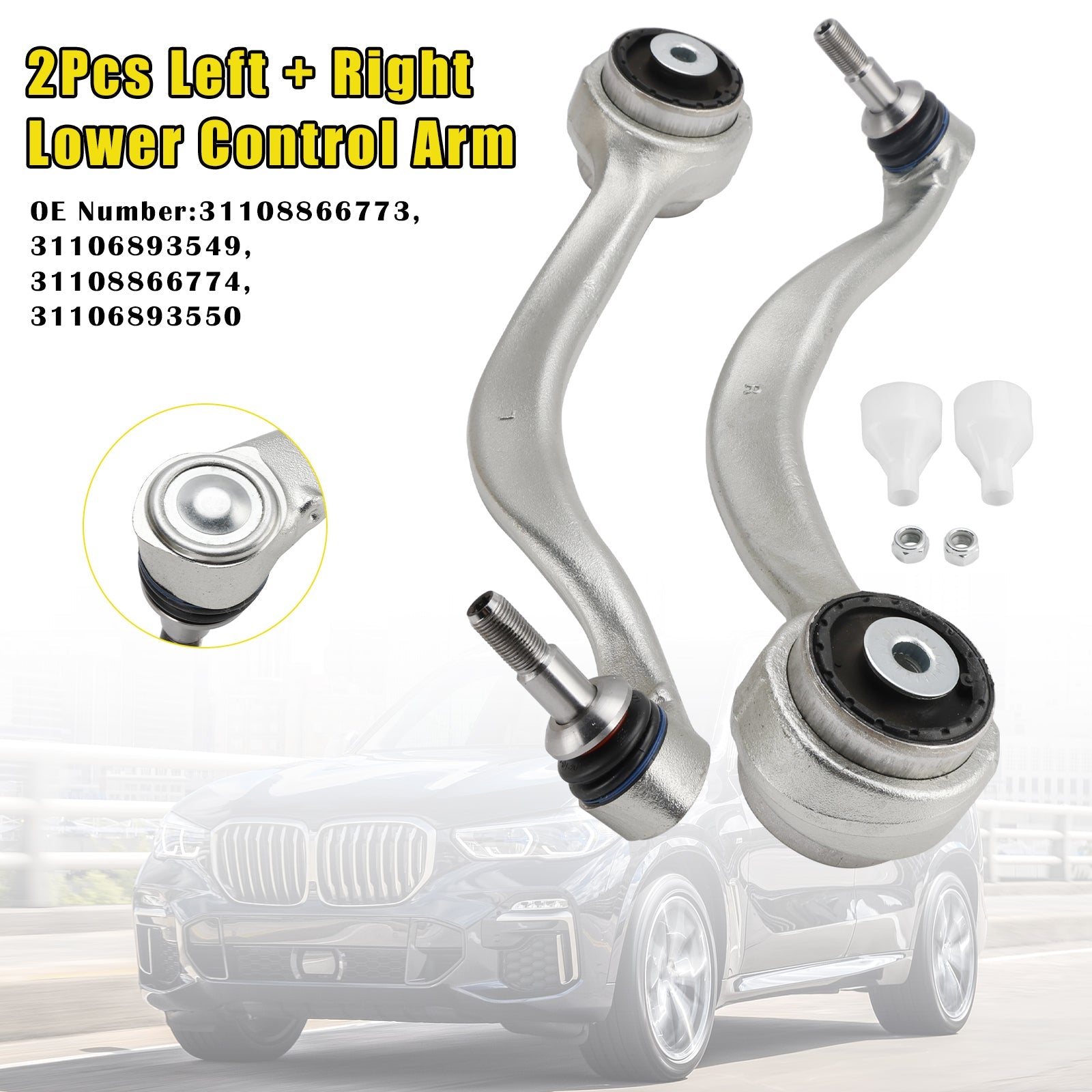 2019-2024 BMW X5 G05 X6 G06 X7 G07 2Pcs Left + Right Lower Control Arm