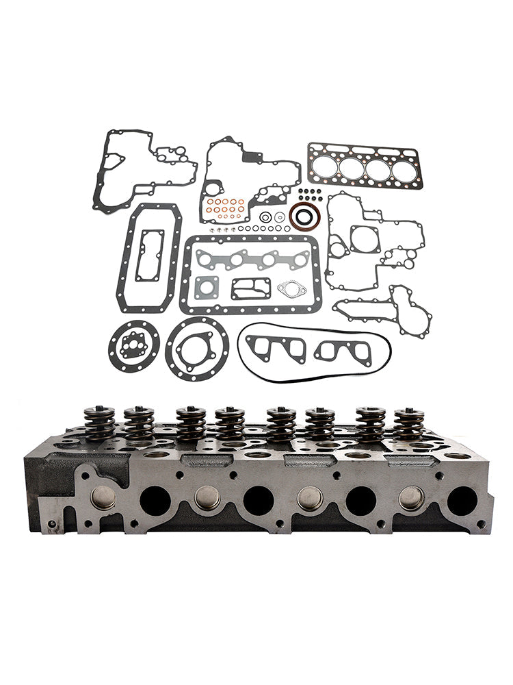 Complete Cylinder Head+Gasket Kit For Kubota V1902 Holland Skid Steer L555 L553