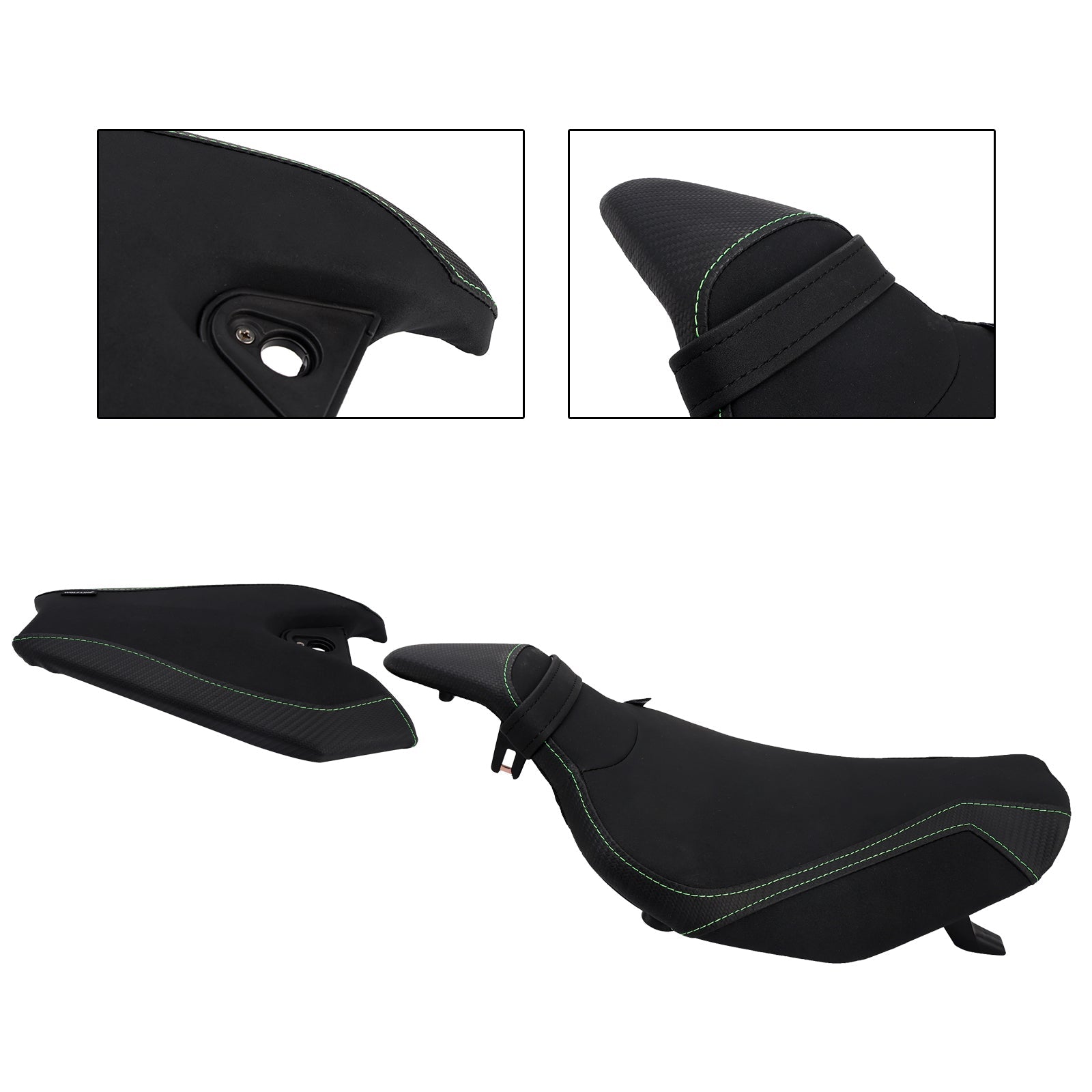 2014-2025 2024 For Kawasaki Z1000 Driver&Passenger Seat Kit Rear Cushion Black