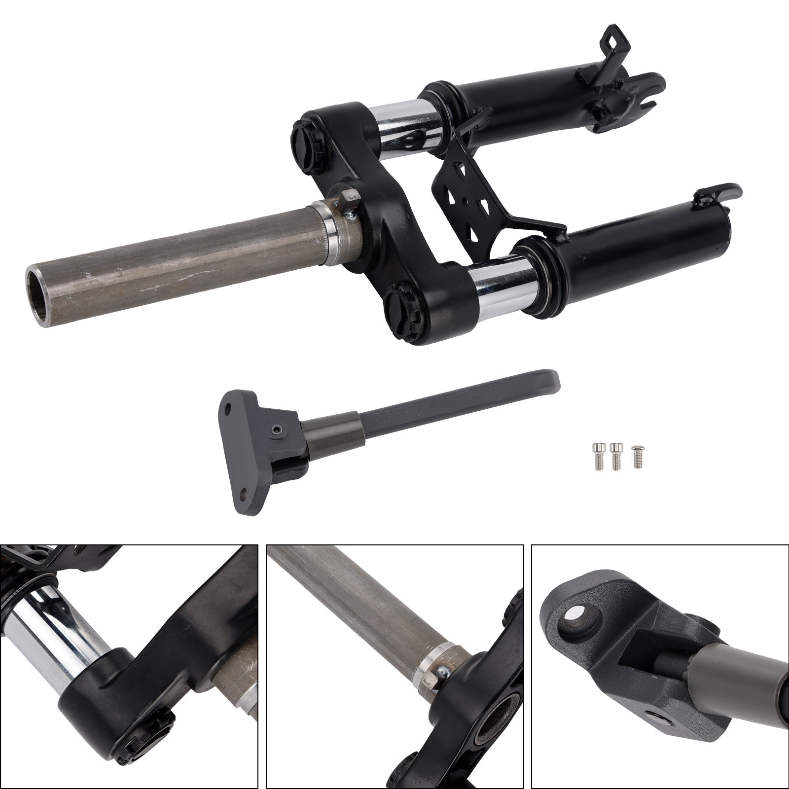 Front Fork Shock Absorber with Foot Stand for Ninebot Max G30 E-Scooters
