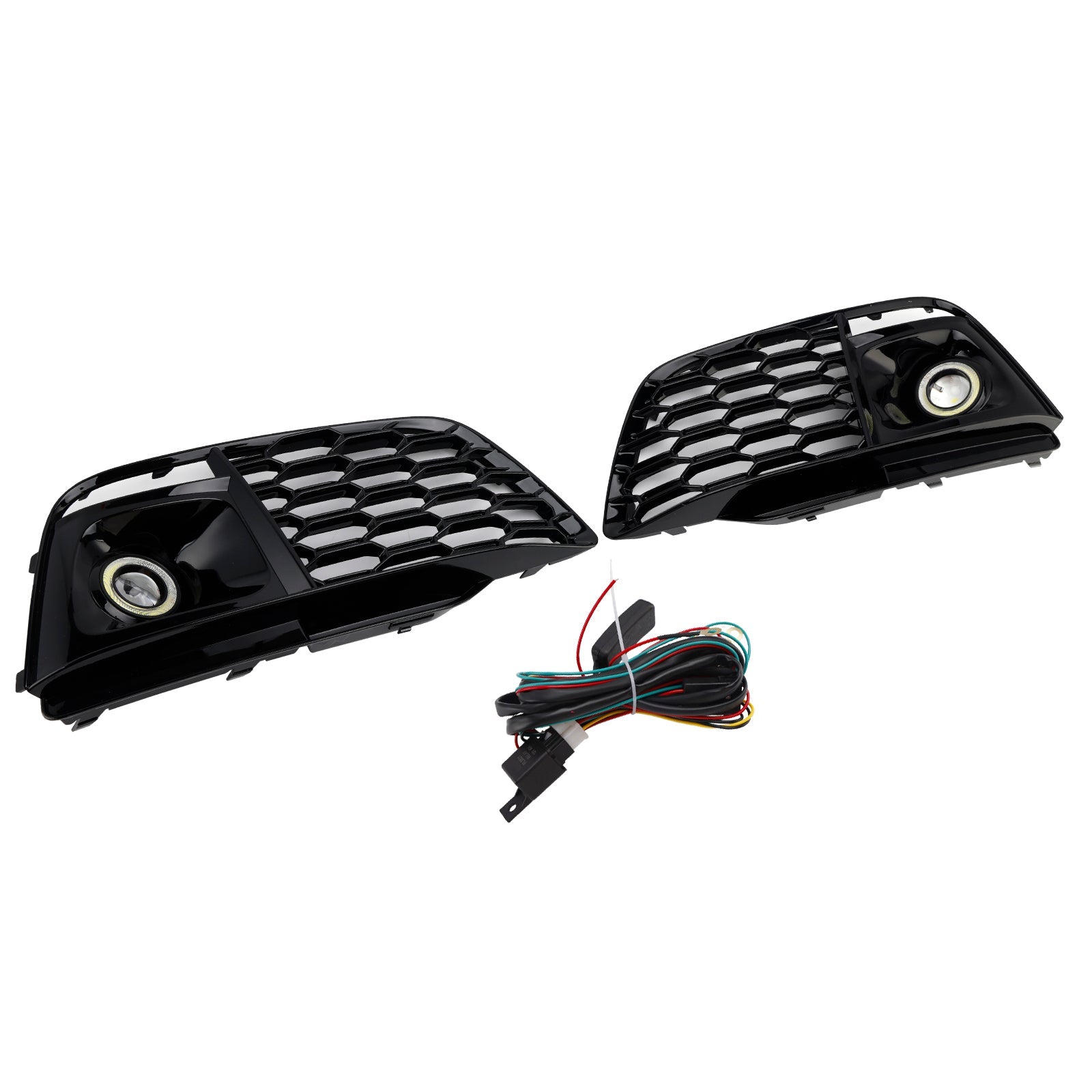 2018-2022 Fit Audi Q5 SQ5 Fog Light Grille Cover 80A807680L Pre-Facelift W/ACC