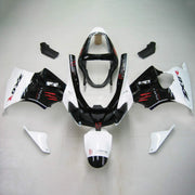 2000-2002 Kawasaki Zx6R Fairing White Black Kit