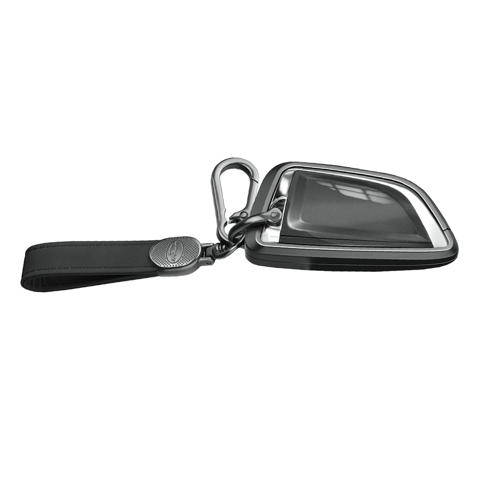 Aluminum Alloy TPU Black Car Key Case Cover With Buckle For BMW x3 x1 x5