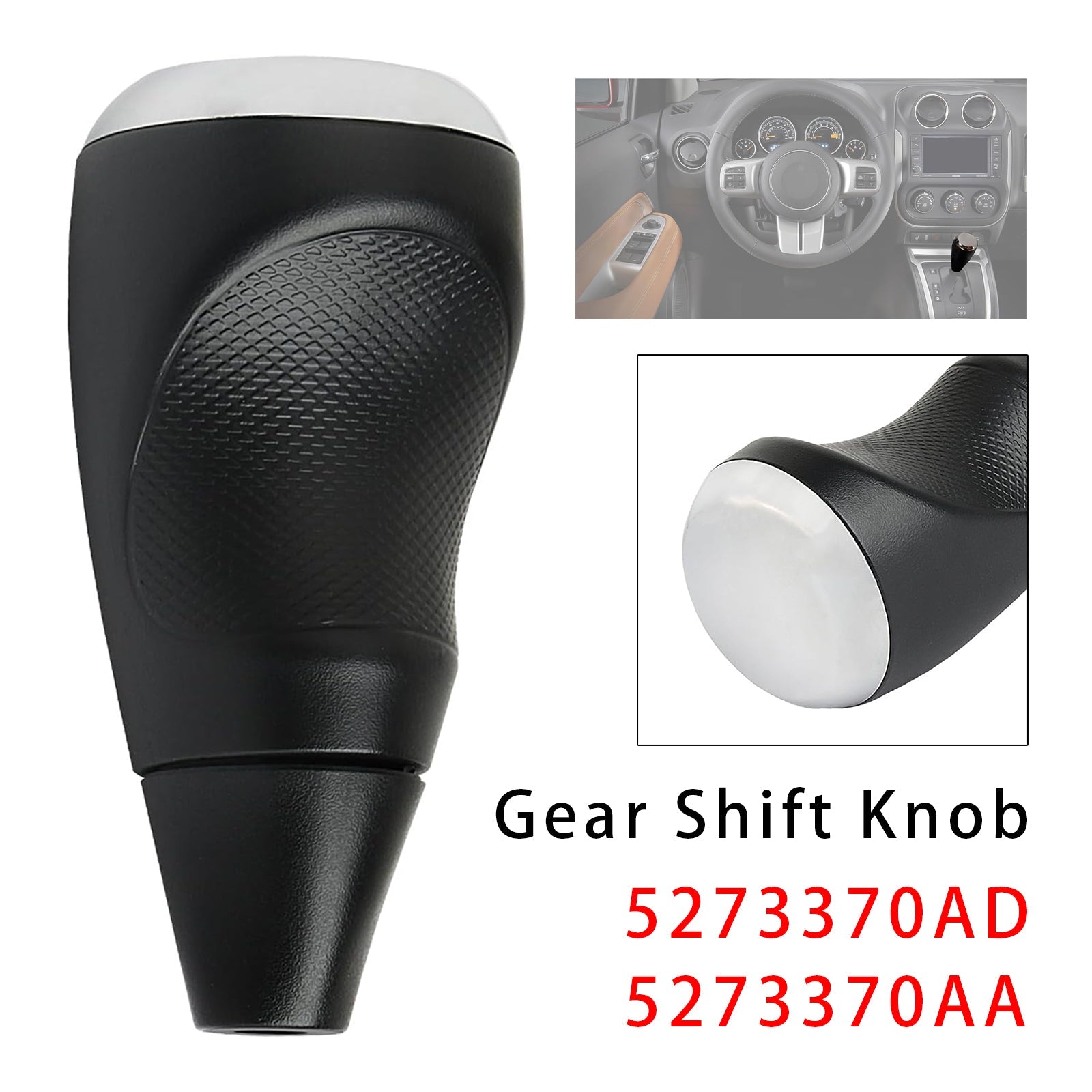 Gear Shift Knob For Jeep Compass Patriot Dodge Caliber 07-17 5273370AD 5273370AA