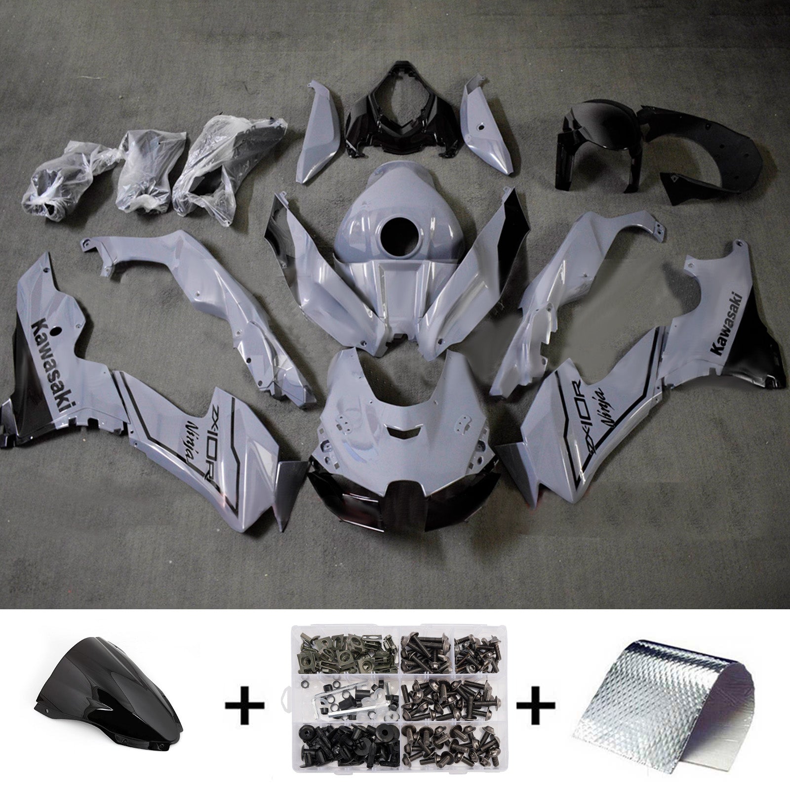 Injection Fairing Kit Bodywork ABS fit For Kawasaki ZX-10R ZX-10RR 2021-2025