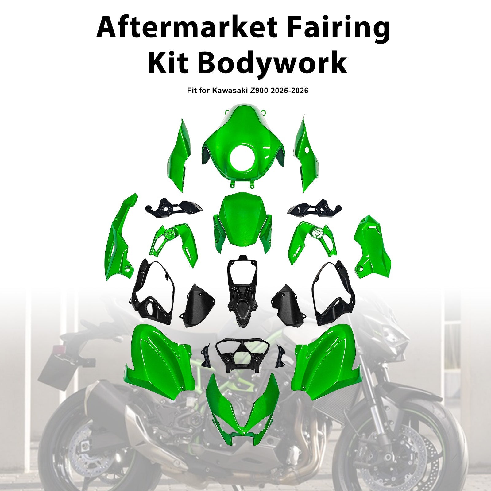 Injection Bodywork Fairing Kit for Kawasaki Z900 2025-2026