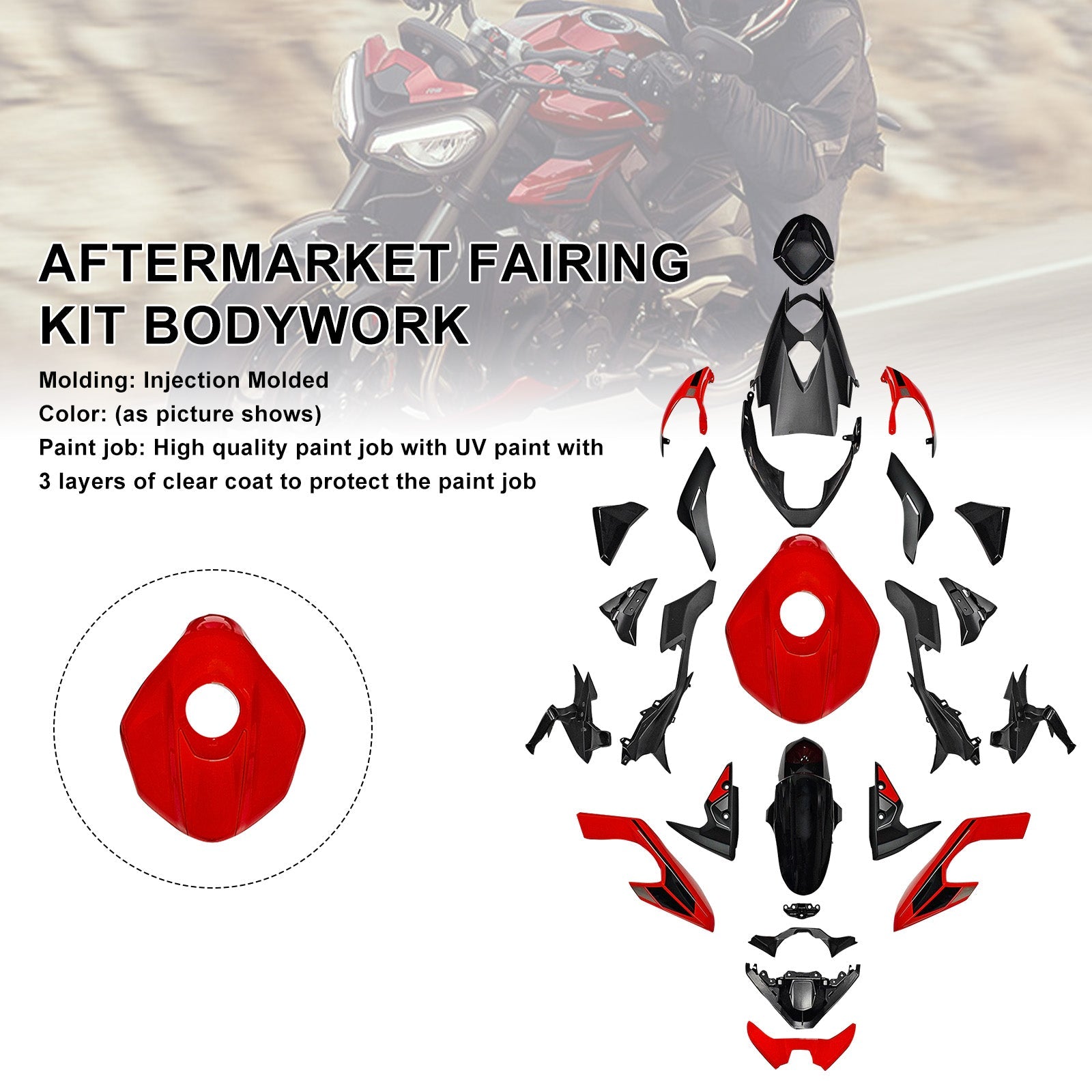 Injection Bodywork Fairing Kit for Street Triple 765 R/RS 2023-2025