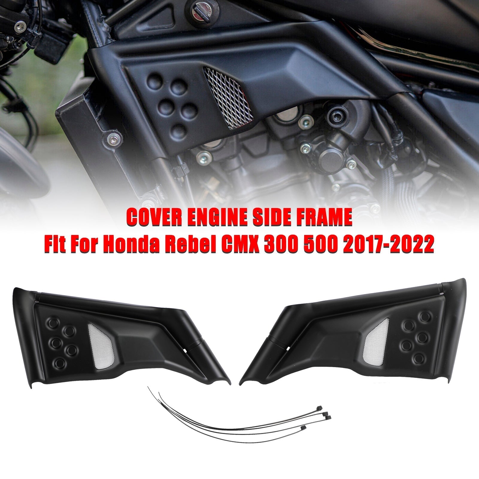 Honda Rebel CMX 300 500 2017-2022 Fairing Guard Case Cover Engine Side Frame