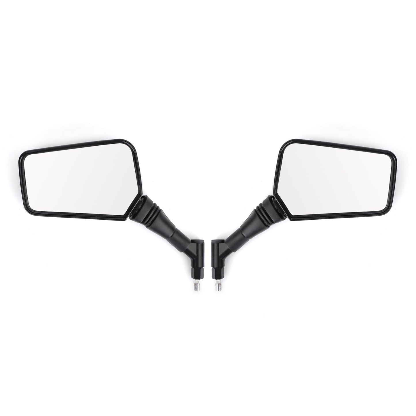 PAIR MIRRORS NEW Black Left Right Mirror 8MM 10MM For Motorcycle Motorbike Generic