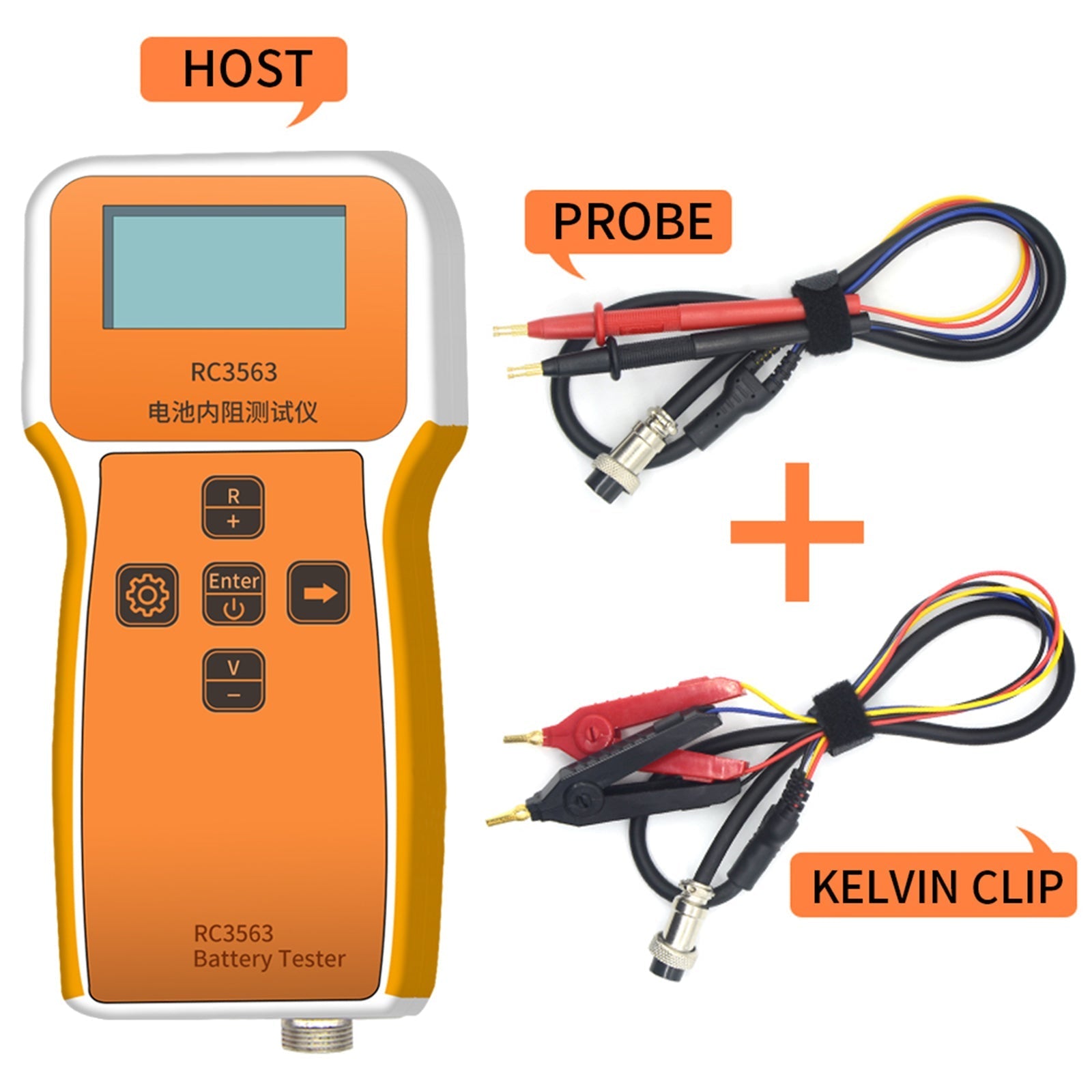 RC3563 Battery Voltage Meter Internal Resistance Voltage Tester Detector