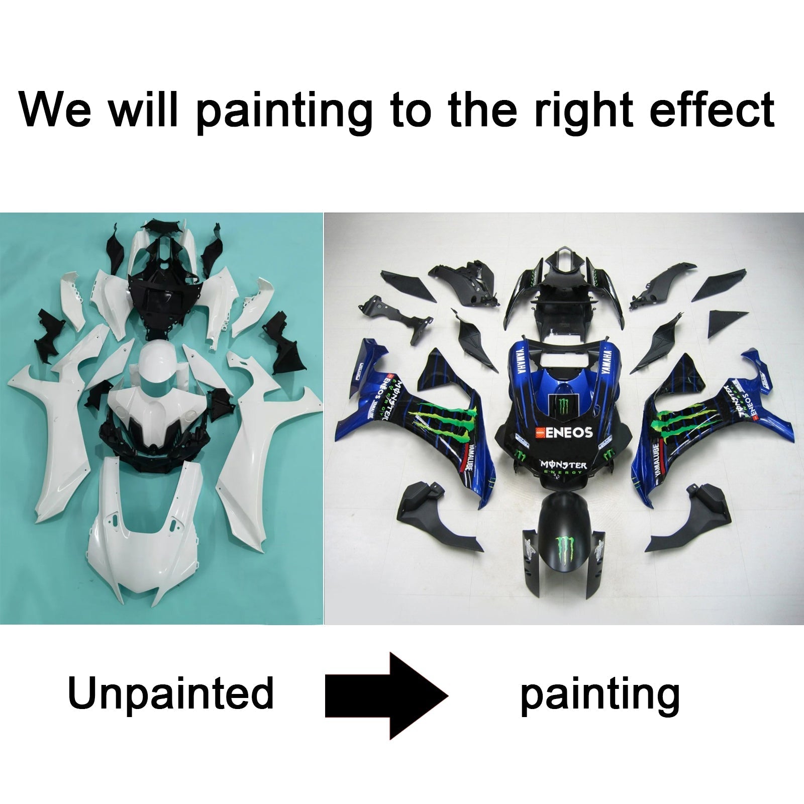 2020-2025 Yamaha YZF R1 Injection Fairing Kit Bodywork Plastic ABS #101