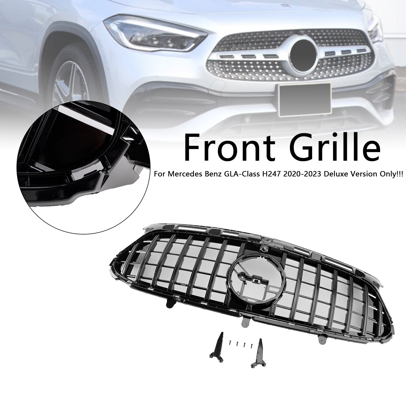 2020-2023 Mercedes Benz GLA-Class H247 Deluxe Front Bumper Grille Grill