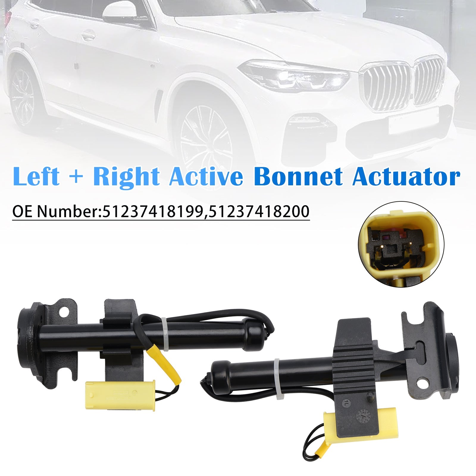 Left + Right Active Bonnet Actuator for BMW X5 G05 X6 G06 X7 2017-2020