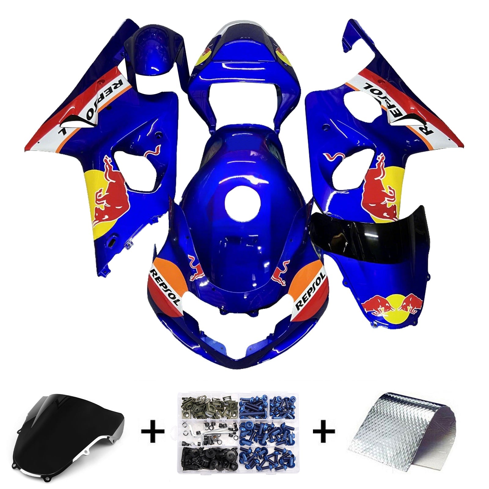 Injection Fairing Kit Bodywork Plastic ABS For Suzuki GSXR1000 2000-2002 K1 K2