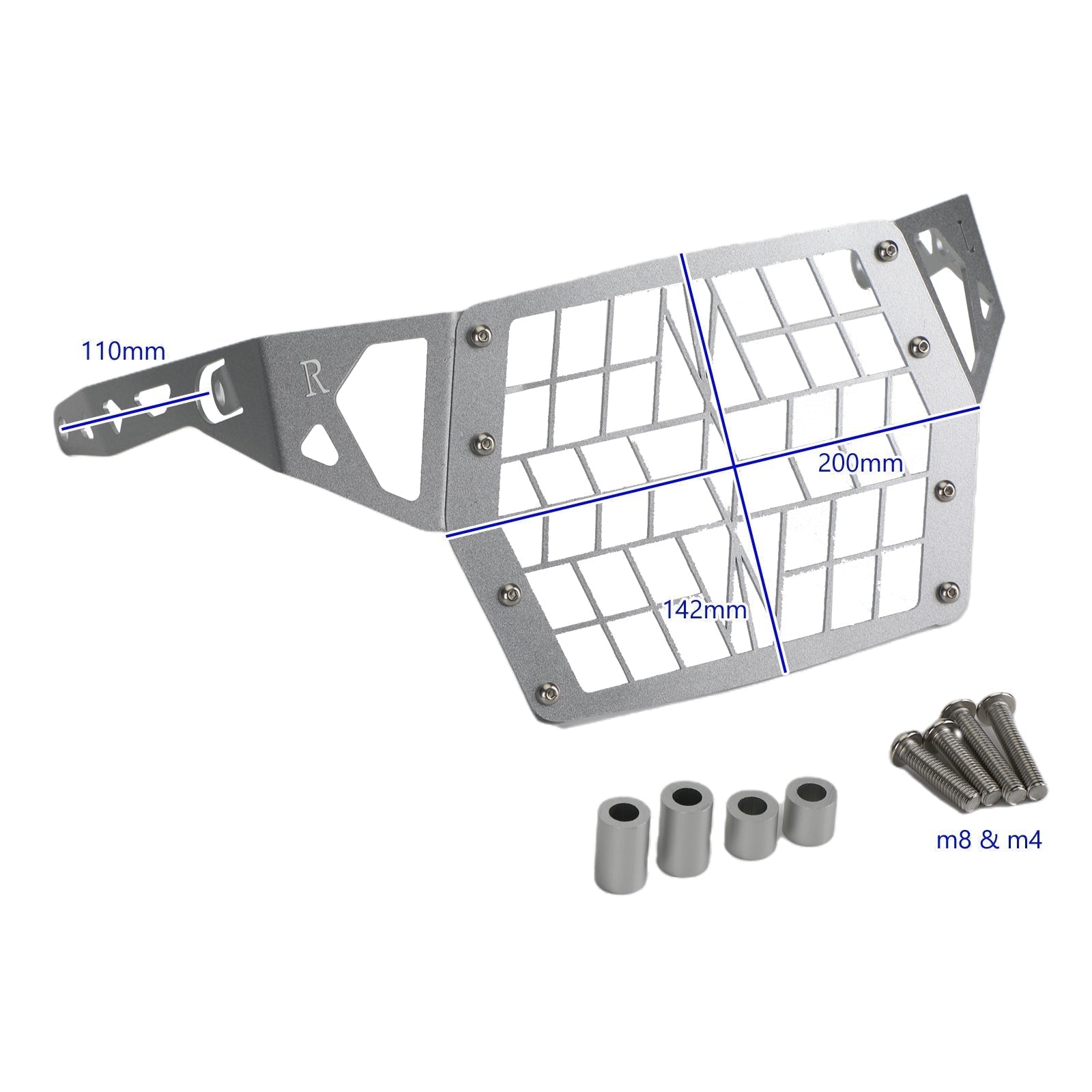 Headlight Grille Guard Cover Protector Fit For Suzuki Dl1050 Xt A 19+,Clear