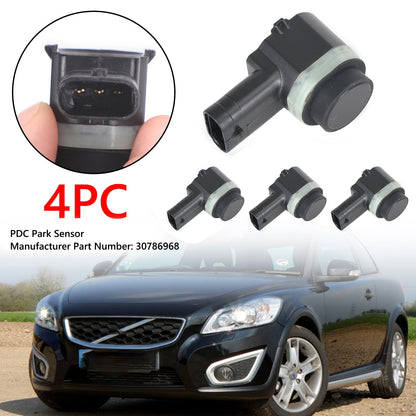 4X Ultrasonic PDC Parking Sensor 30786968 For Volvo XC90 C30 C70 S60 2007-2011 Generic