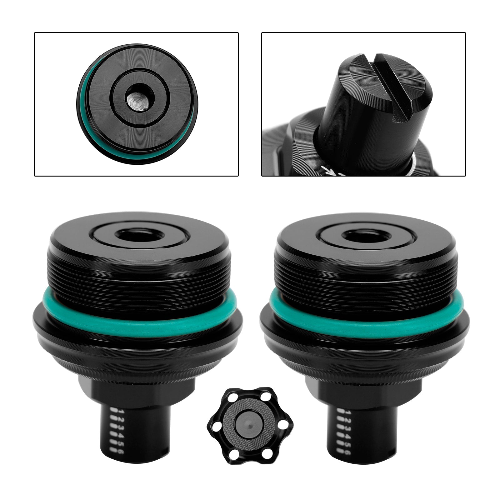 2019-2023 Yamaha Mt-03 Mt 03 2Pcs Fork Preload Adjuster Bolt Screw Cnc
