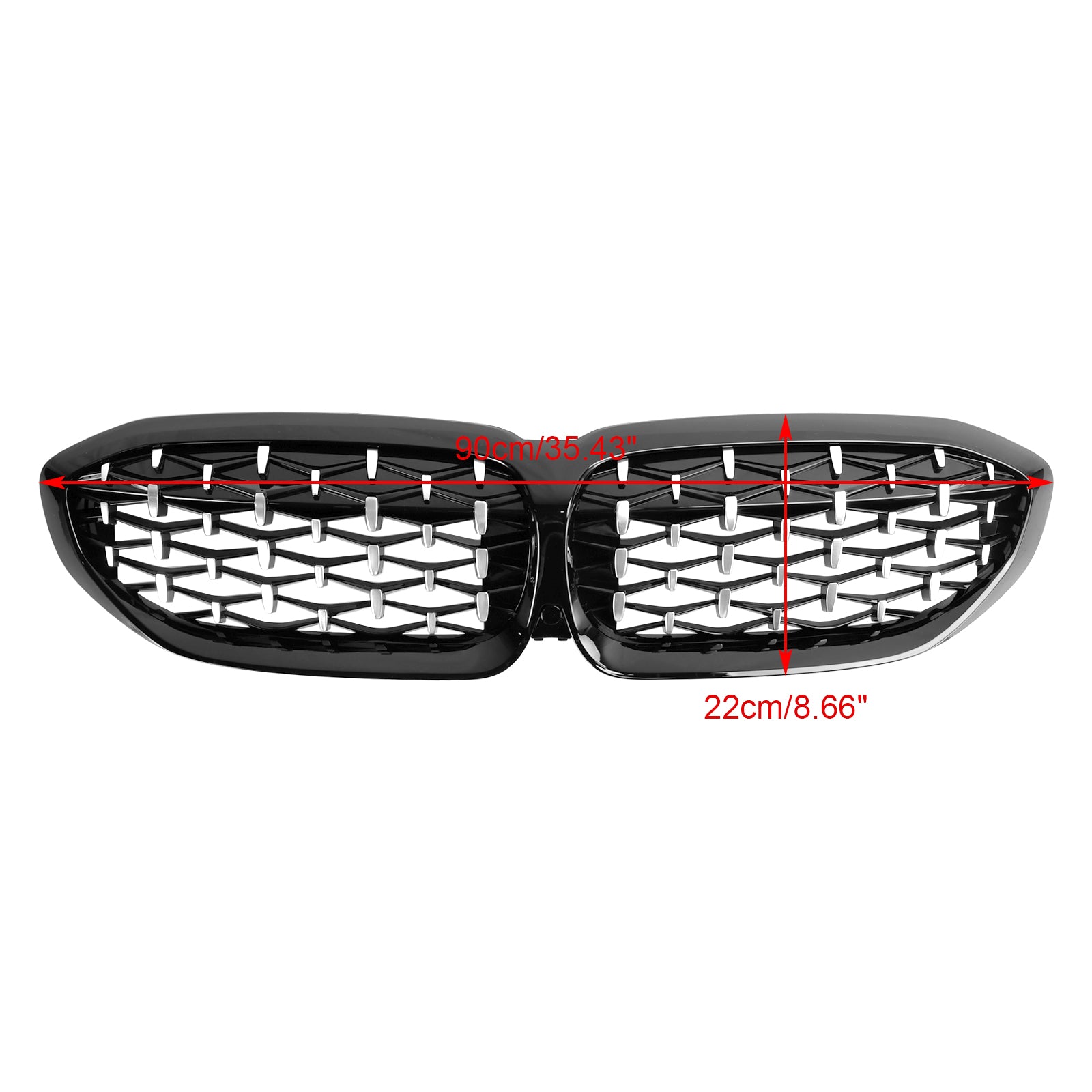 2019-2022 BMW 3 Series G20 Diamond Kidney Grille Grill 51138072085