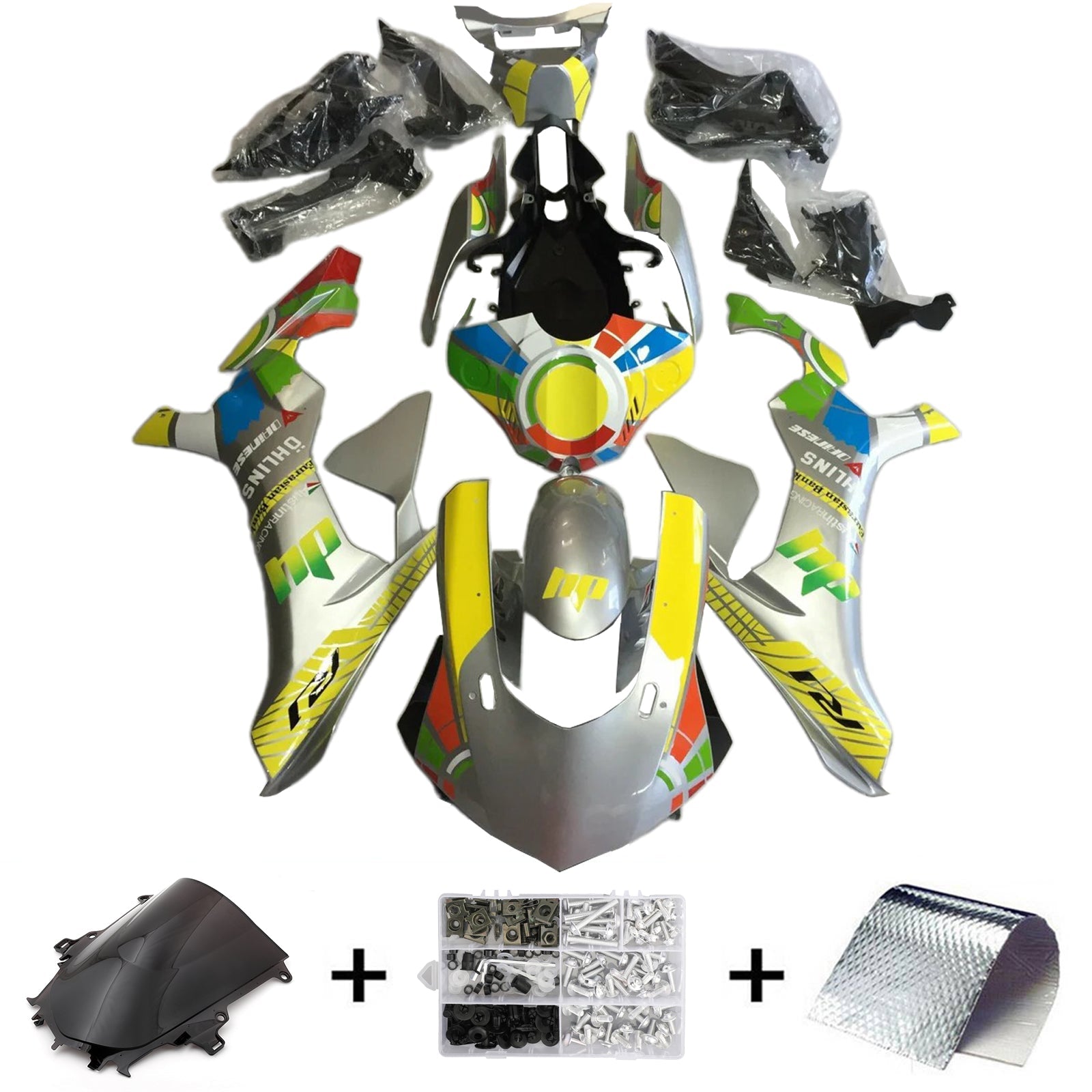 2020-2025 Yamaha YZF R1 Injection Fairing Kit Bodywork Plastic ABS #101