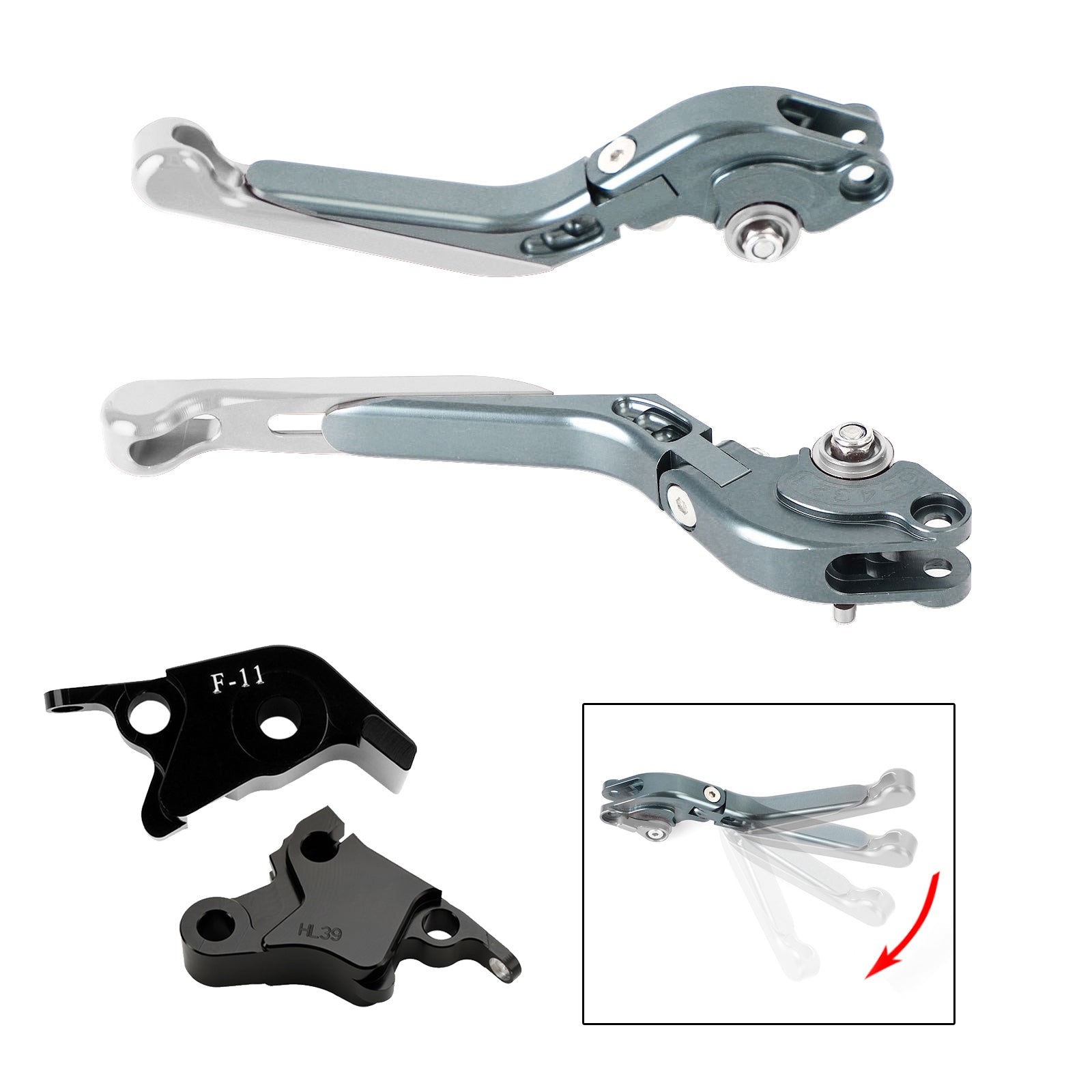 2021-2022 CFMOTO 700CL-X Sport Adjustable Clutch Brake Lever