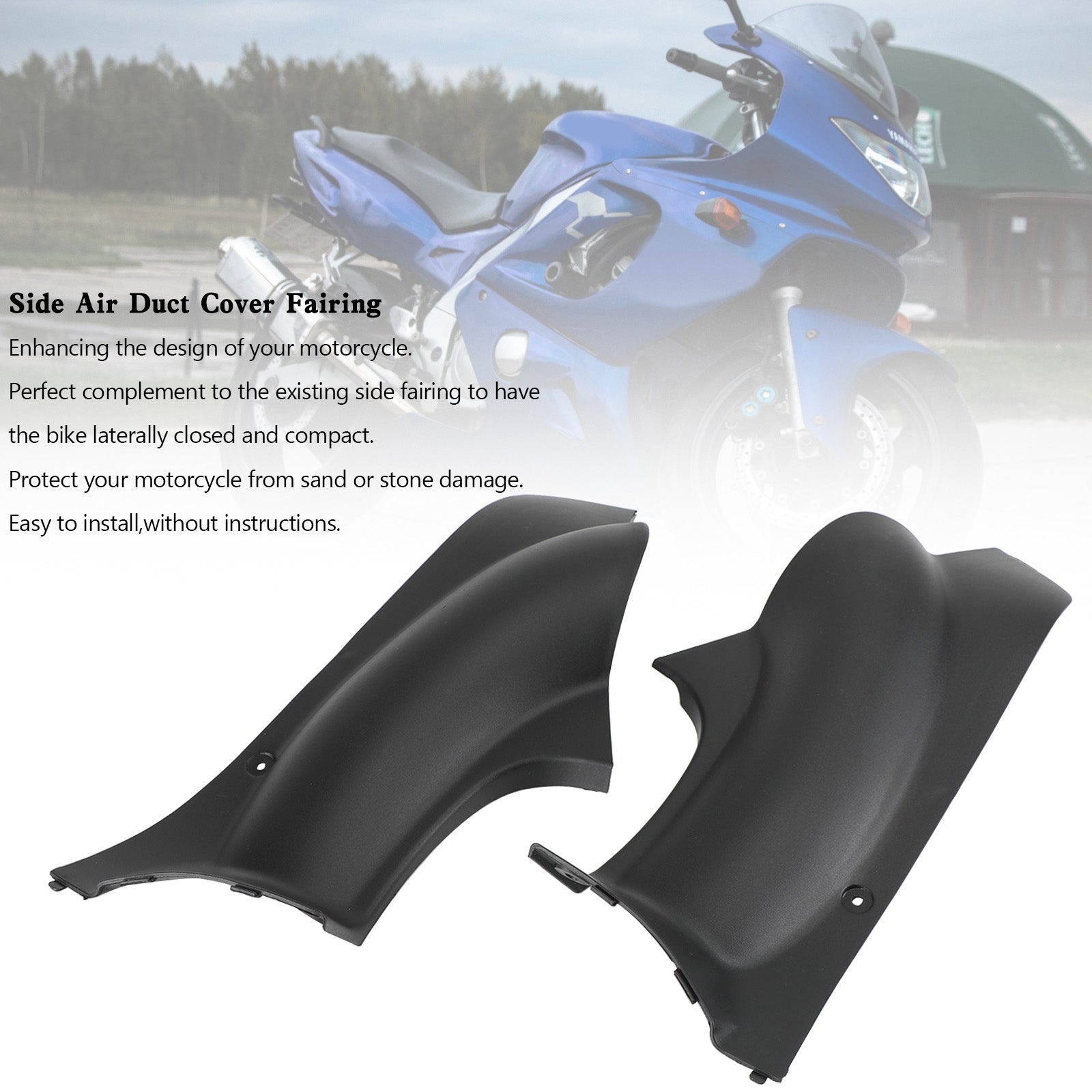 1996-2007 Yamaha YZF600 R Thundercat Side Air Duct Cover Panel Fairing