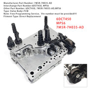 6DCT450 MPS6 7M5R-7H035-AD Transmission Mechatronic Valve Body+TCM For Ford Volvo