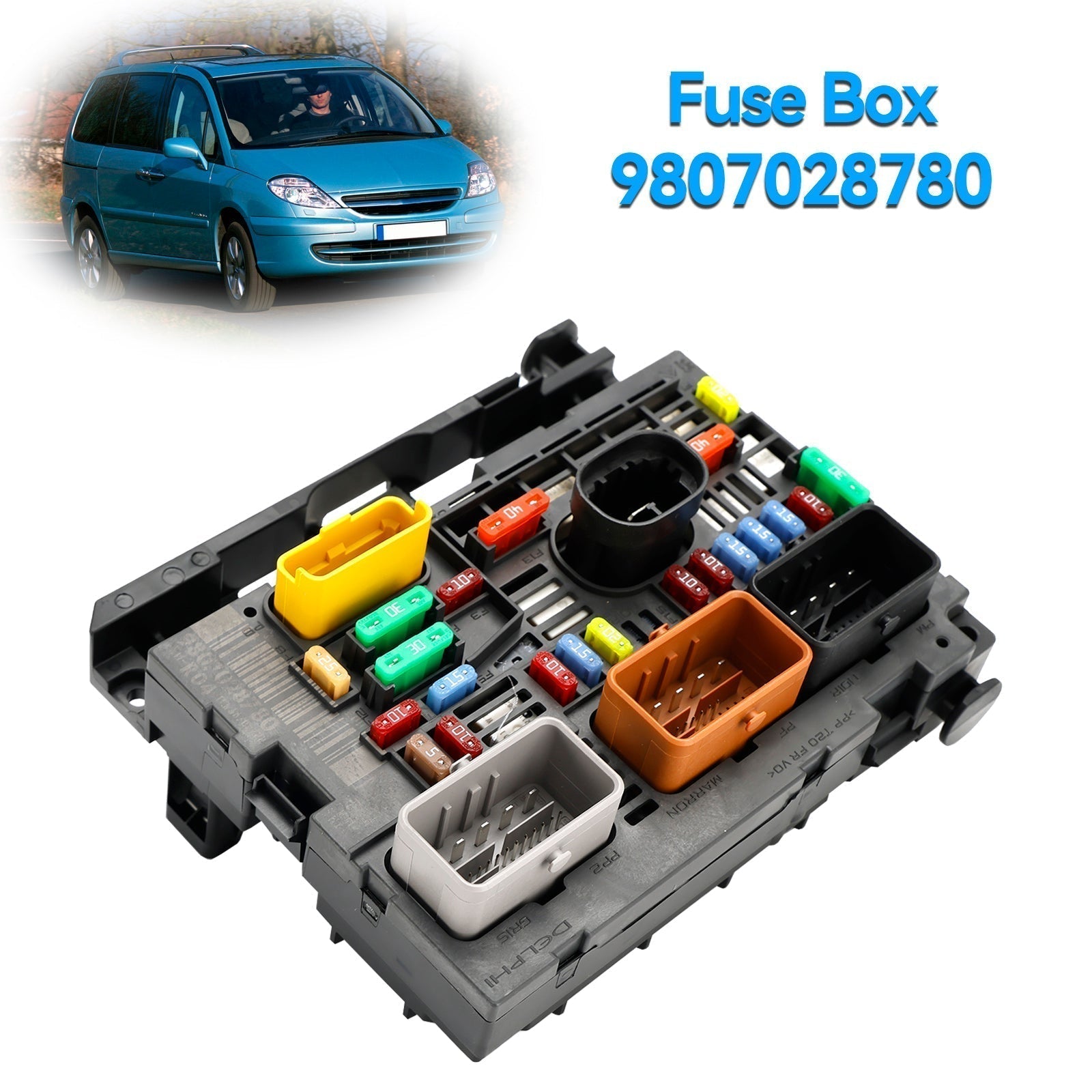 2008 Onwards Citroen C4 I Fuse Box BSM 9807028780