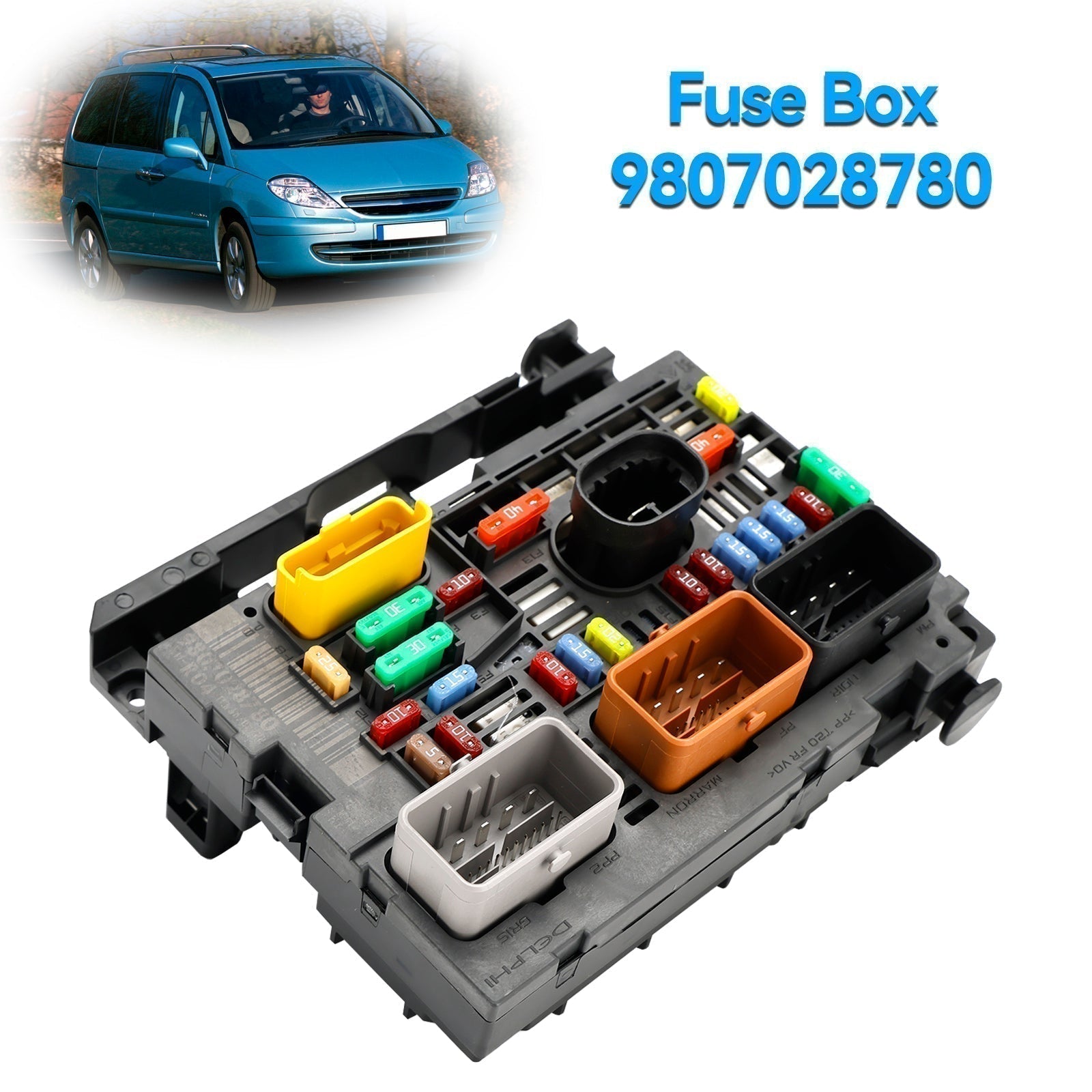 2007 Onwards Peugeot Partner Box Body/MPV Fuse Box BSM 9807028780